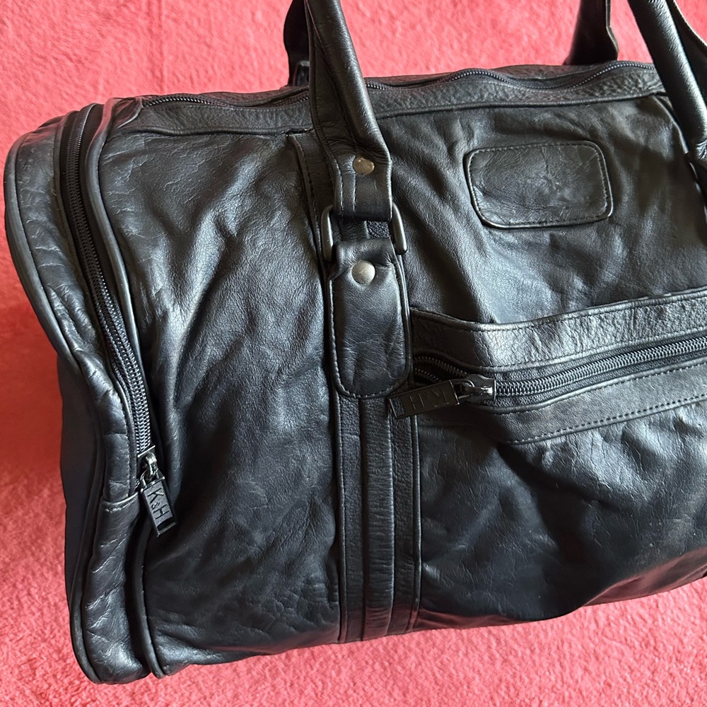 Handmade Leather Duffle Bag